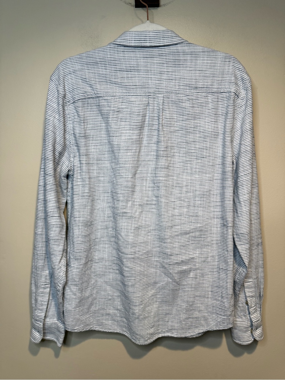 Marine Layer 100% cotton Selvage long sleeve Shirt Men’s small - Picture 10 of 11
